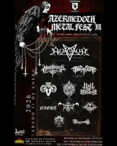 Flyer Azermedoth Metal Fest II CDMX 2026