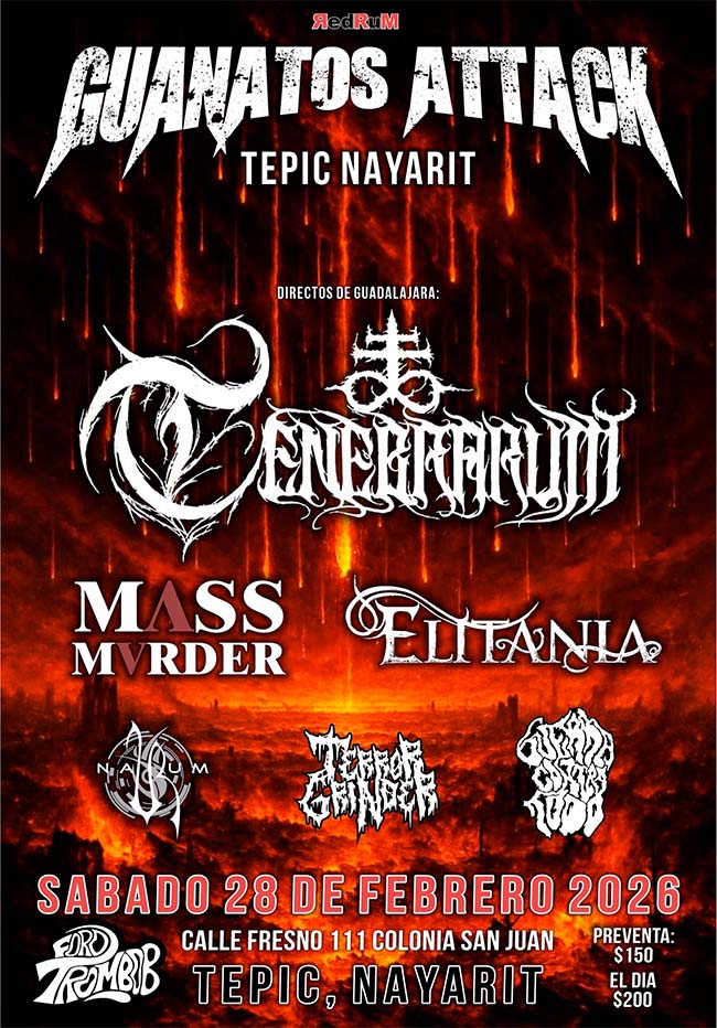 Flyer Guanatos Attack 2026 Tepic